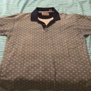 Retro patterned cotton polo in excellent condition